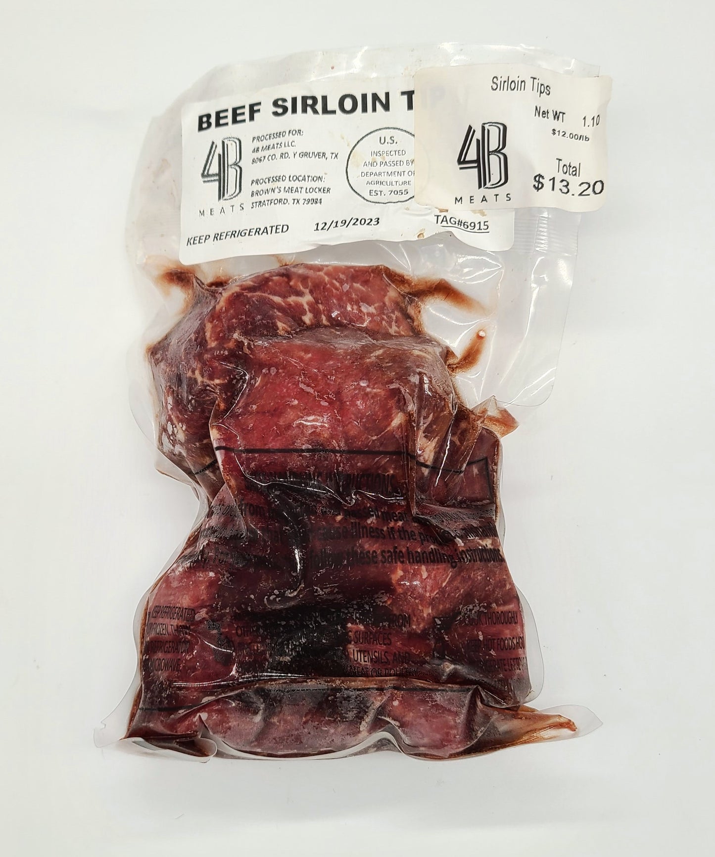 4B Meats-Sirloin Tips