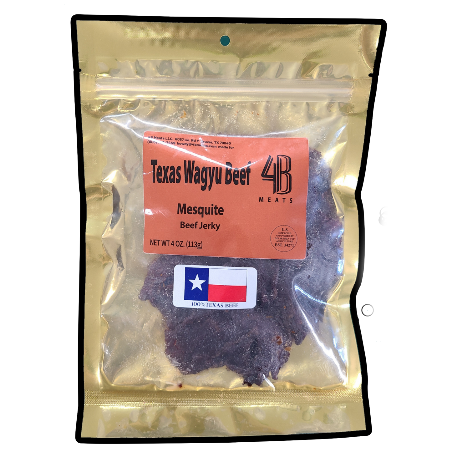 4B Meats Beef Jerky - 4oz