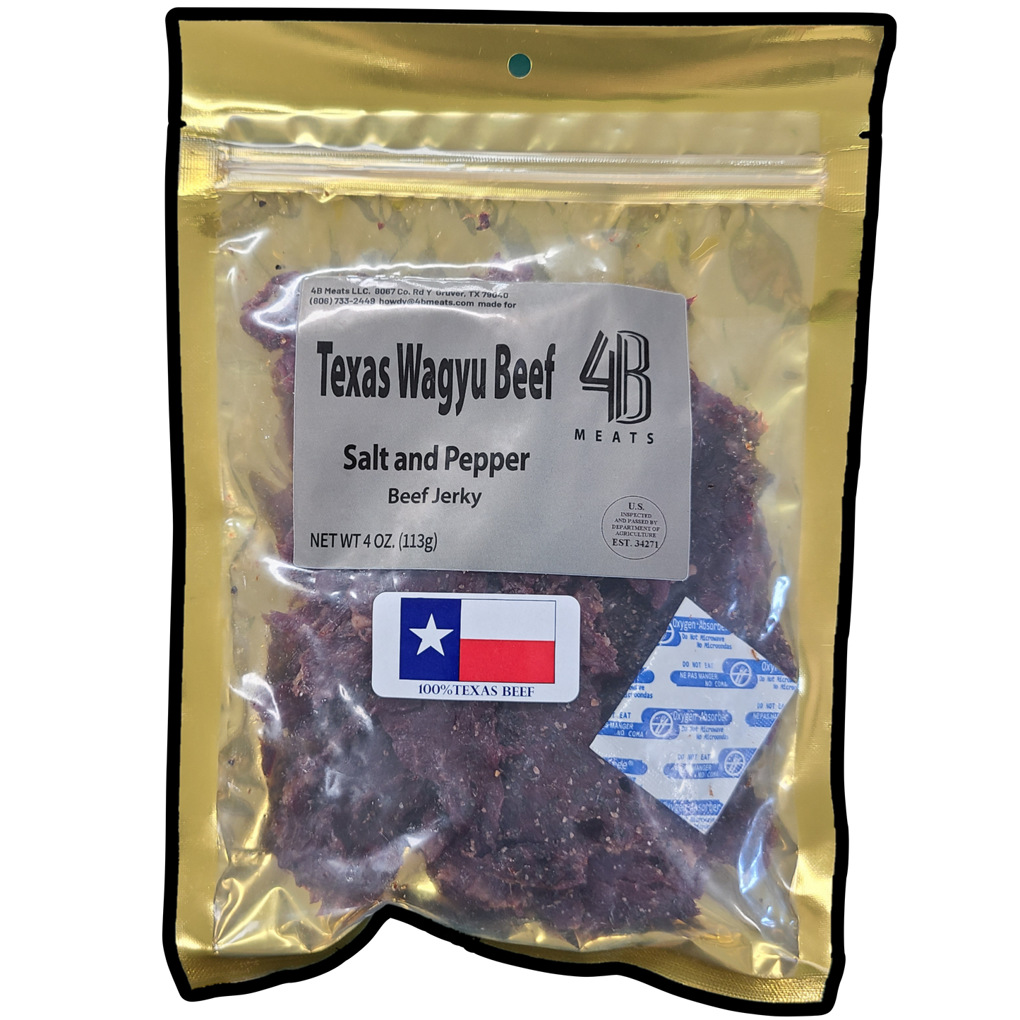 4B Meats Beef Jerky - 4oz