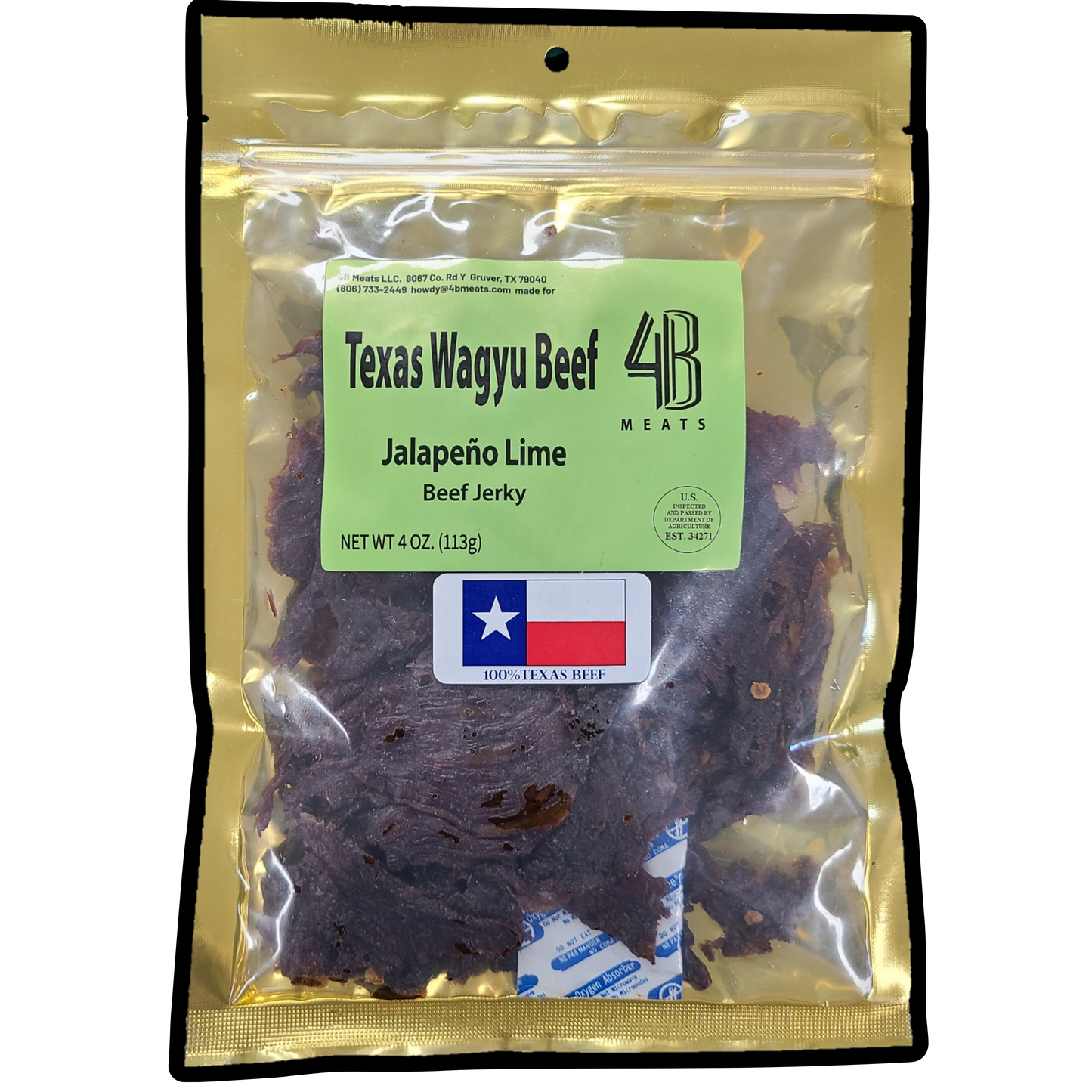 4B Meats Beef Jerky - 4oz